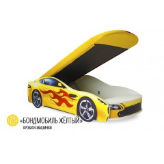 Кровать-машина «Бондмобиль желтый» 