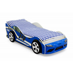 Кровать-машина «Супра» синяя 