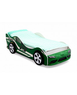 Кровать-машина «Супра» зеленая 